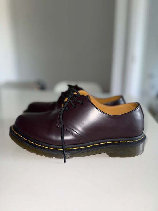 Dr. Martens 1461 Burgundy Smooth Leather 3-Eye Shoes Size US Men 7 / Women 8 main image 5